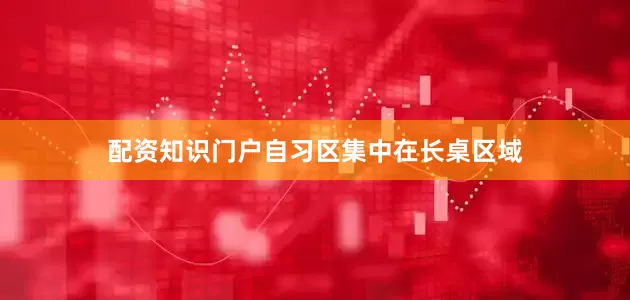 配资知识门户自习区集中在长桌区域
